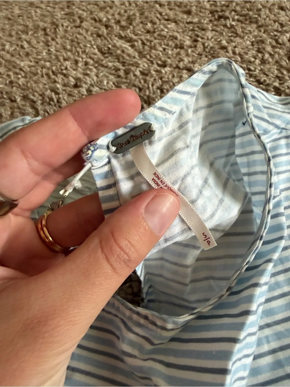 Free People lightweight striped